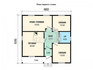 Проект дома VH "52-13" Эдельвейс - Фото 6